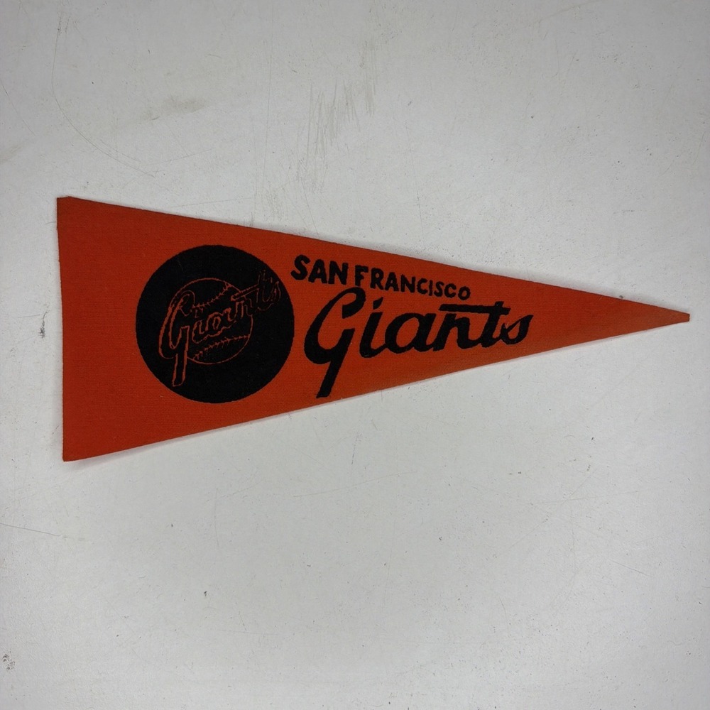 Vintage San Francisco Giants Baseball Mlb 3.75x9 Mini Pennant Flag Rare